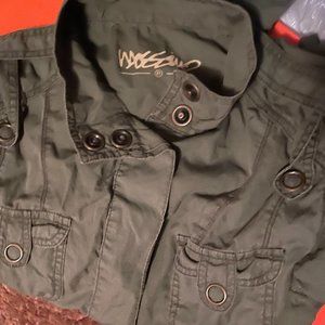 Mossimo Lightweight Army Green Short Utility Jacket size Medium